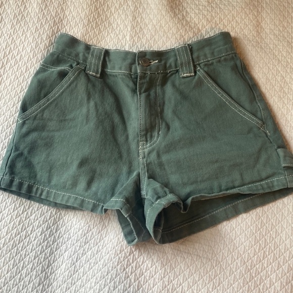 Green denim pacsun shorts - Picture 1 of 4